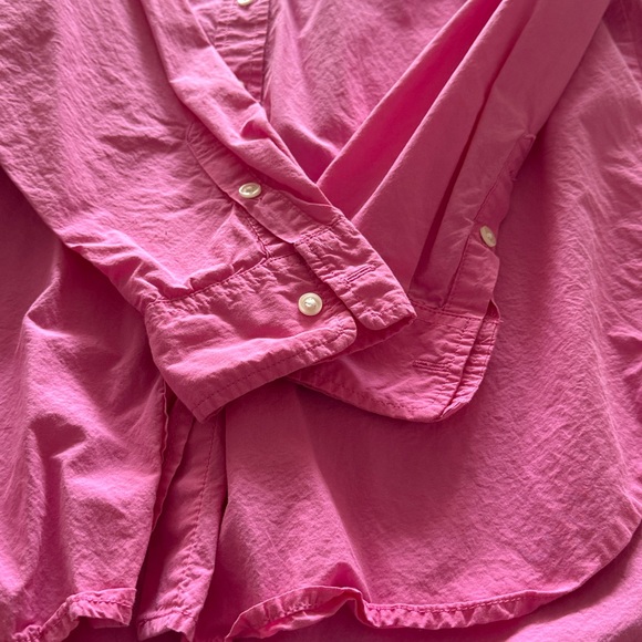 Universal Thread Bright Pink Ladies Button-Down Shirt - Picture 5 of 6